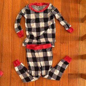 Little Sleepies Kids Pajama Set - Black, White, and Red